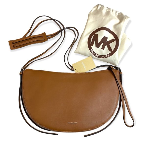 Michael Kors Collection Handbags - NWT Michael Kors Collection Sedona Crescent Crossbody, Italian Leather